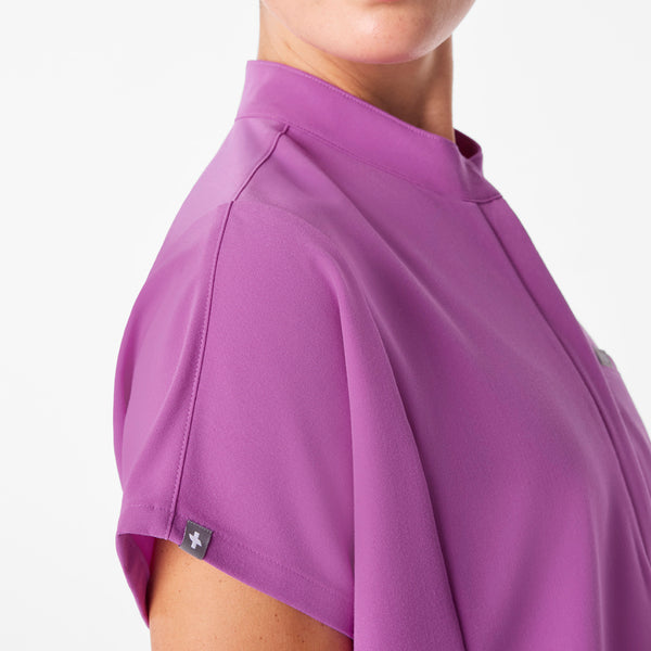 women's Ultraberry Montex - Mock Neck Scrub Top