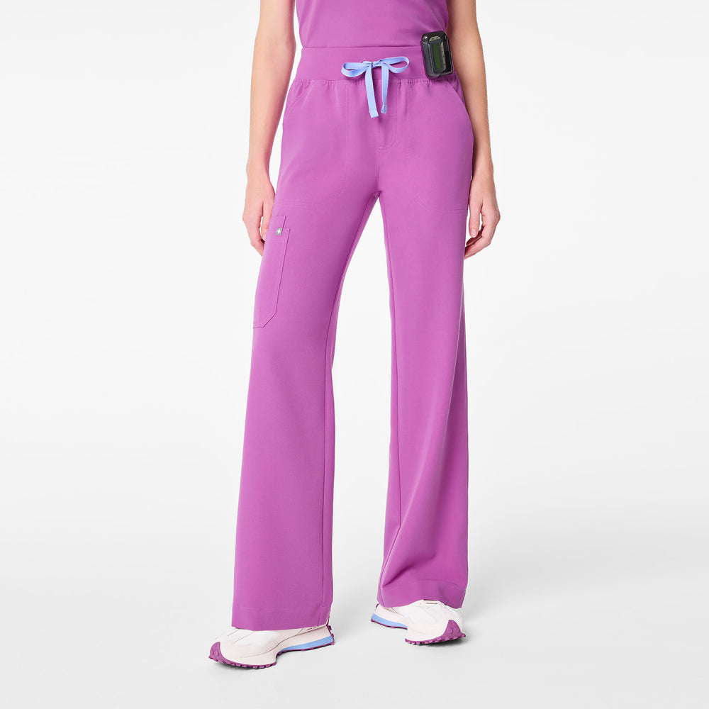 women's Ultraberry High Waisted Isabel Wide Leg - Tall Scrub Pant
