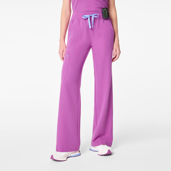 women's Ultraberry High Waisted Isabel Wide Leg - Tall Scrub Pant