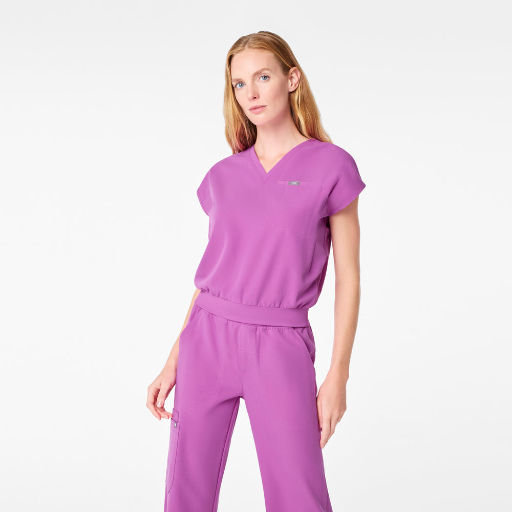 women's Ultraberry Raleigh V-Neck - Scrub Top