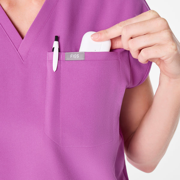 women's Ultraberry Raleigh V-Neck - Scrub Top