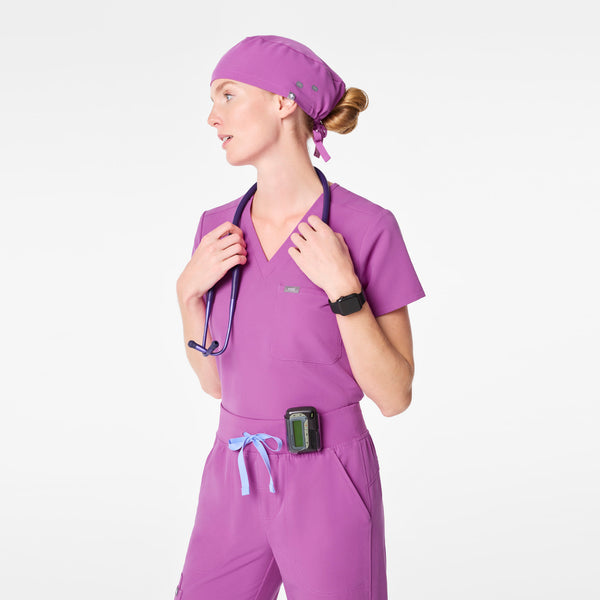 Ultraberry Modern - Classic Scrub Cap Buttonholes