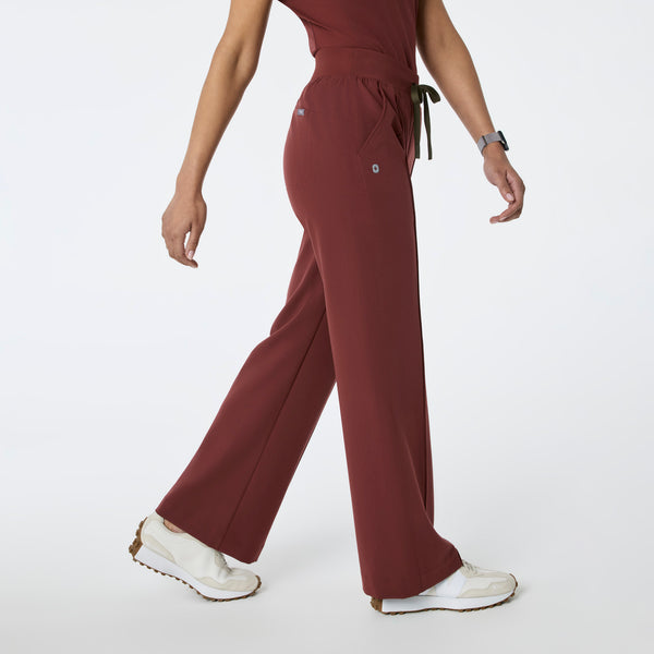 women's Walnut Alexandria Wide Leg Cargo - Scrub Pant