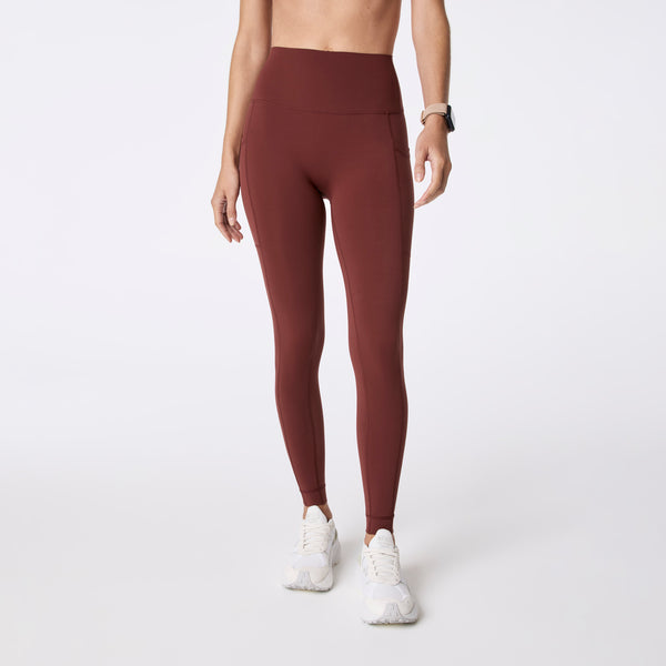 women's Walnut FIGS | SET ACTIVE Breathe High Rise Pocket Leggings®