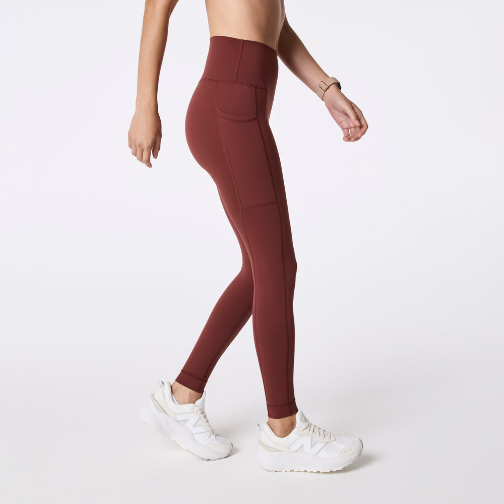 women's Walnut FIGS | SET ACTIVE Breathe High Rise Pocket Leggings®