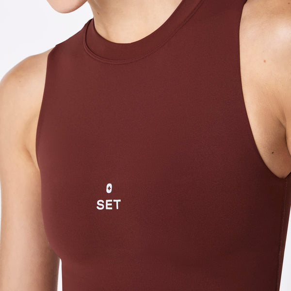 women's Walnut FIGS | SET ACTIVE Breathe Lean Bra®