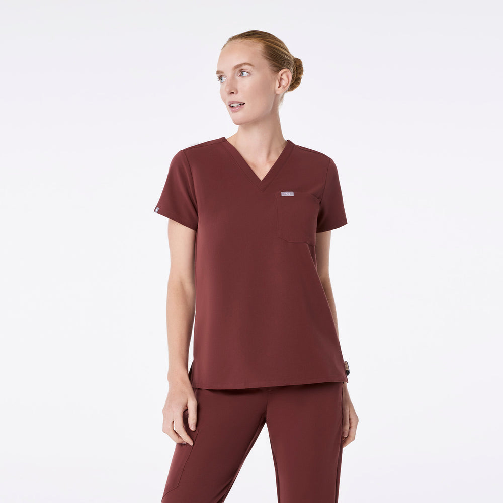 women's Walnut Catarina - One-Pocket Scrub Top™