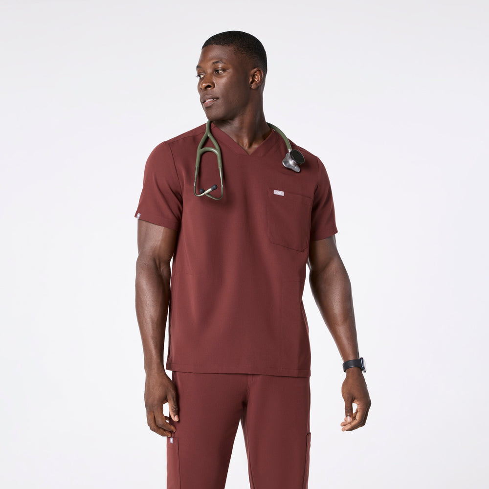 men's Walnut Chisec - Three-Pocket Scrub Top™