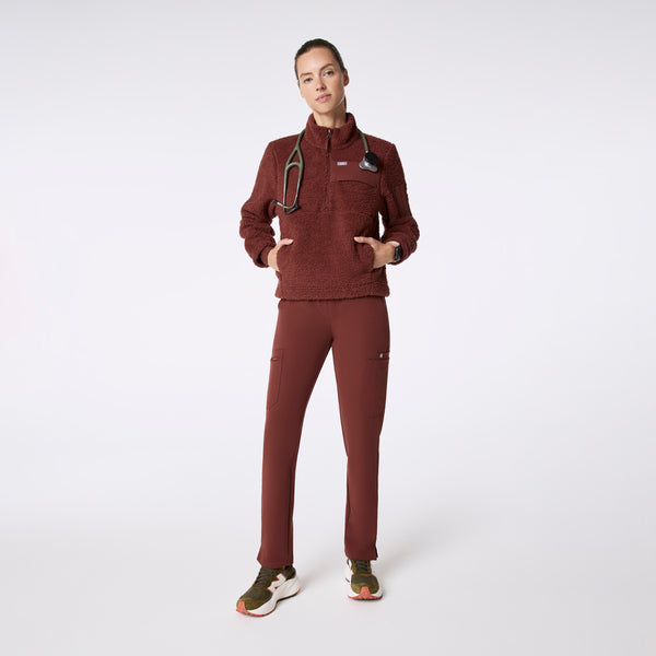 women's Walnut On-Shift High Pile - Fleece Pullover Jacket™