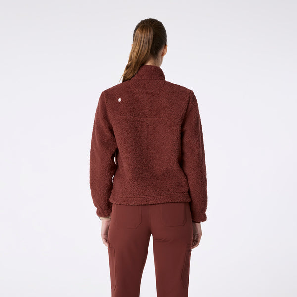 women's Walnut On-Shift High Pile - Fleece Pullover Jacket™