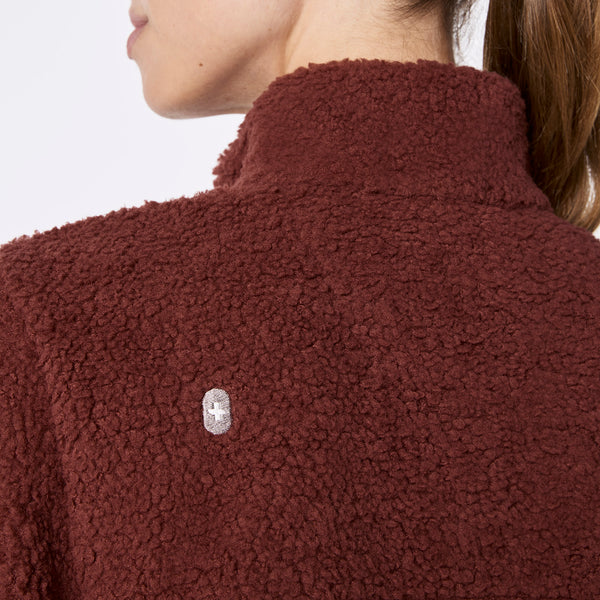 women's Walnut On-Shift High Pile - Fleece Pullover Jacket™