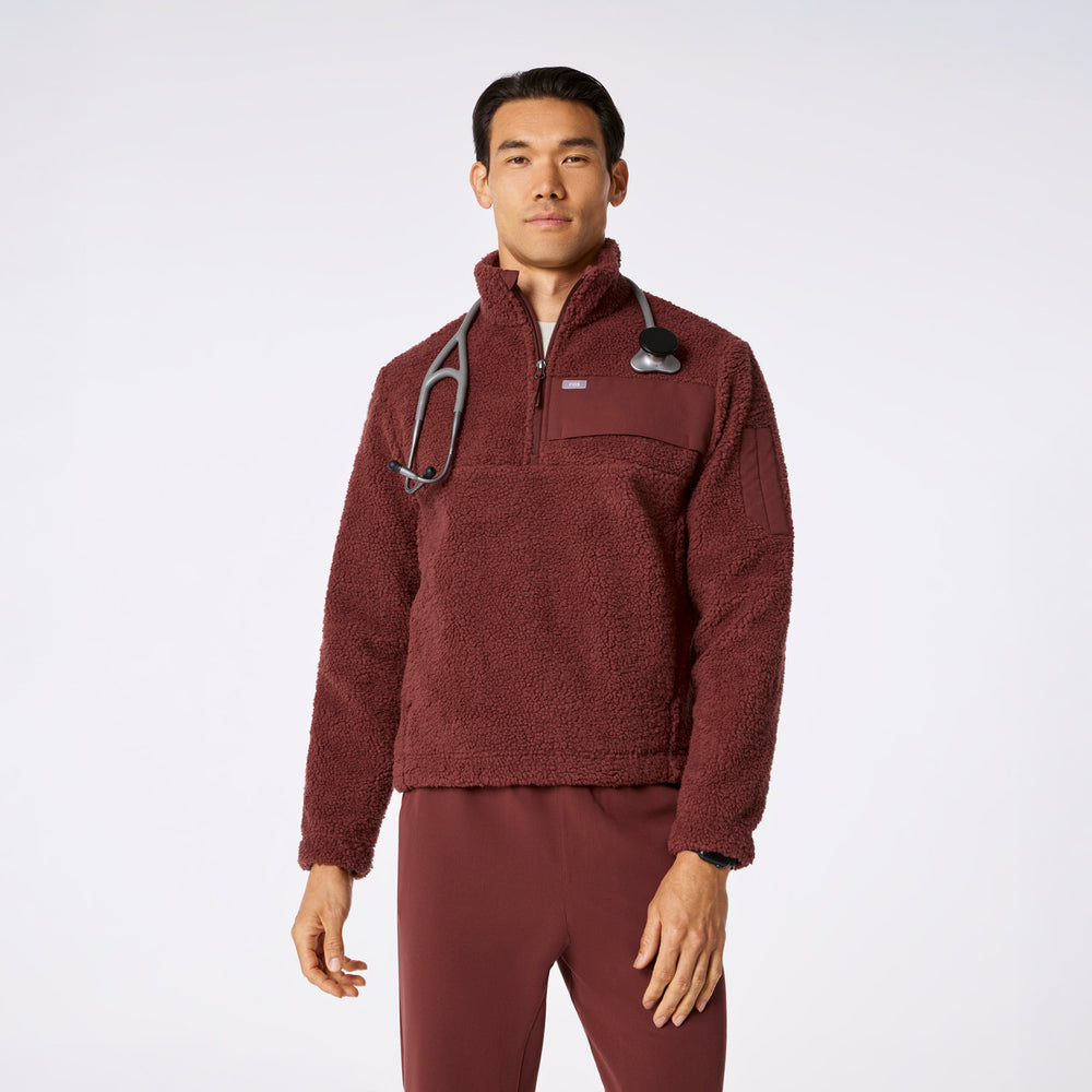 men's Walnut On-Shift High Pile - Fleece Pullover Jacket™