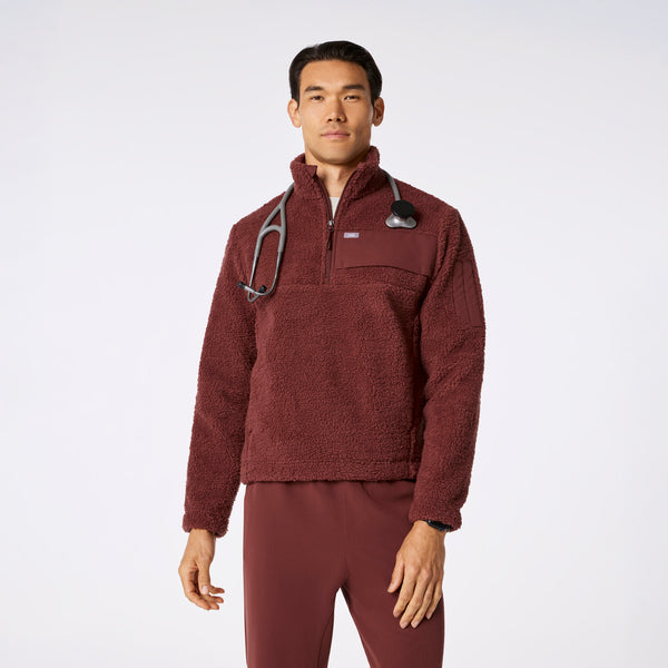 men's Walnut On-Shift High Pile - Fleece Pullover Jacket™