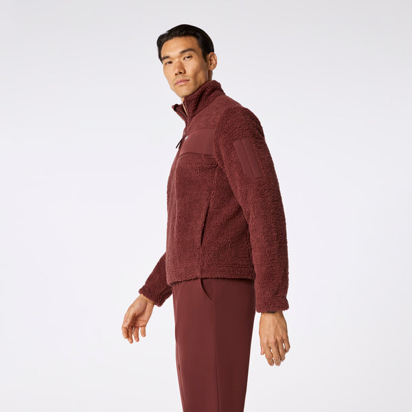 men's Walnut On-Shift High Pile - Fleece Pullover Jacket™