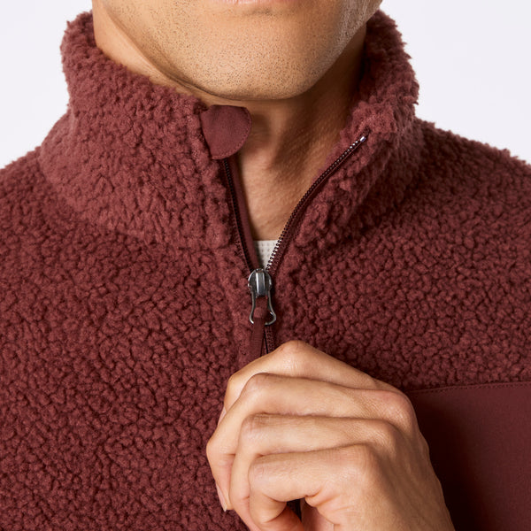 men's Walnut On-Shift High Pile - Fleece Pullover Jacket™