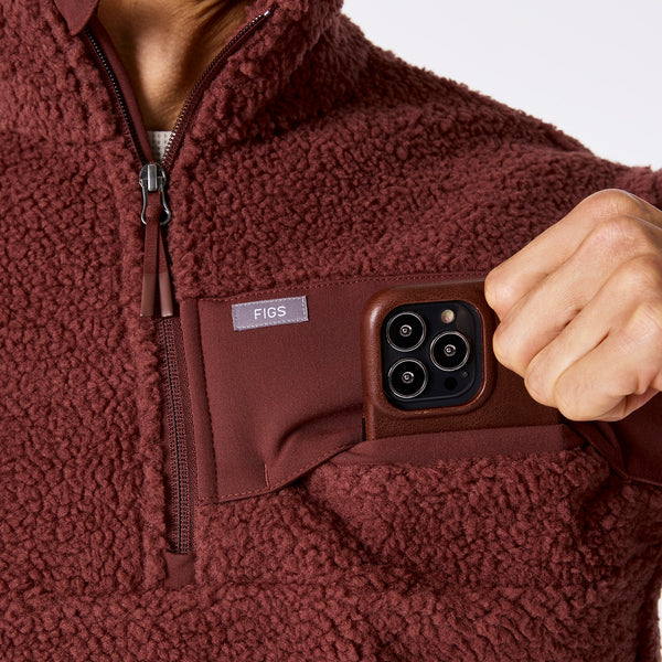 men's Walnut On-Shift High Pile - Fleece Pullover Jacket™