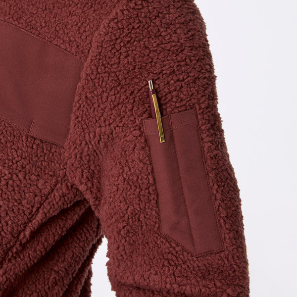 men's Walnut On-Shift High Pile - Fleece Pullover Jacket™