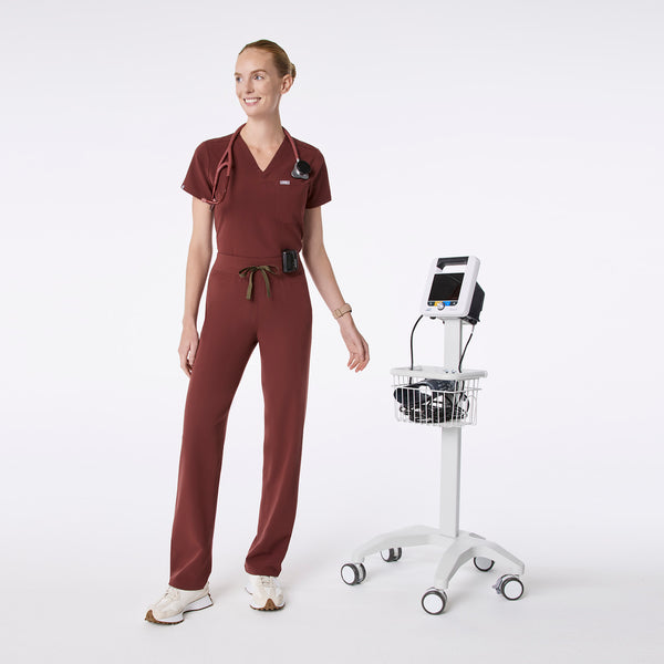 women's Walnut High Waisted Livingston - Tall Basic Scrub Pant™