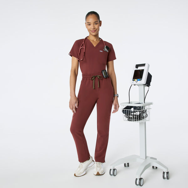 women's Walnut High Waisted Dowa - Tall Scrub Pants