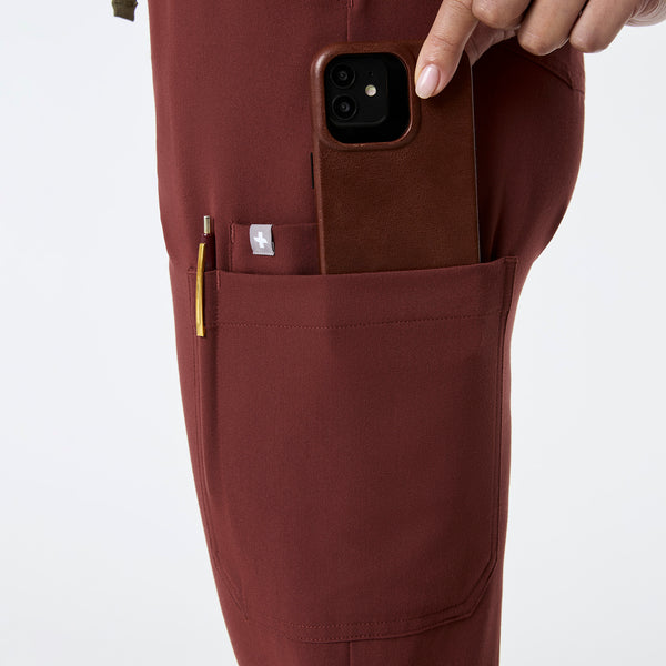 women's Walnut High Waisted Dowa - Petite Scrub Pants