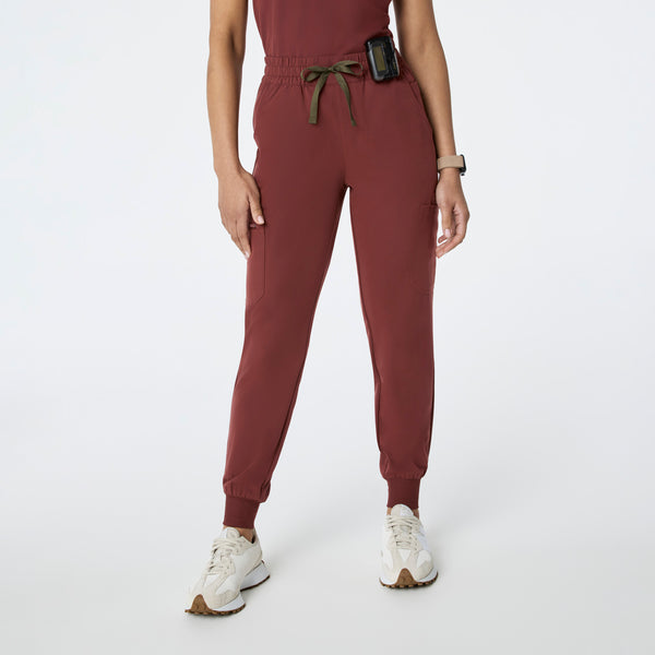 women's Walnut High Waisted Uman Relaxed - Tall Jogger Scrub Pant
