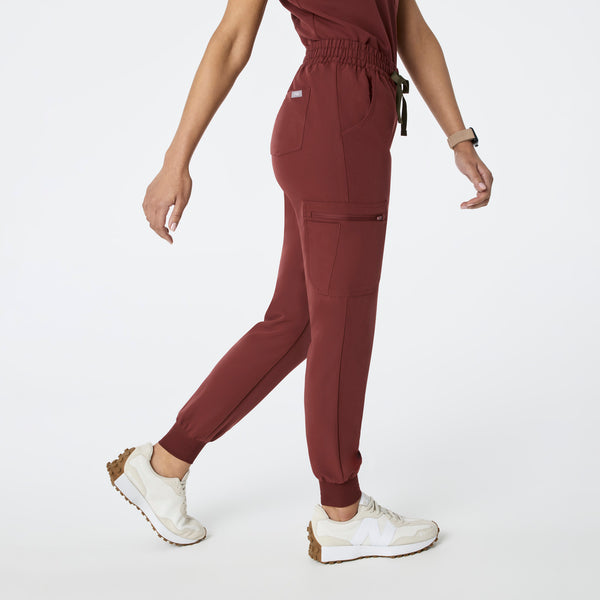 women's Walnut High Waisted Uman Relaxed - Tall Jogger Scrub Pant
