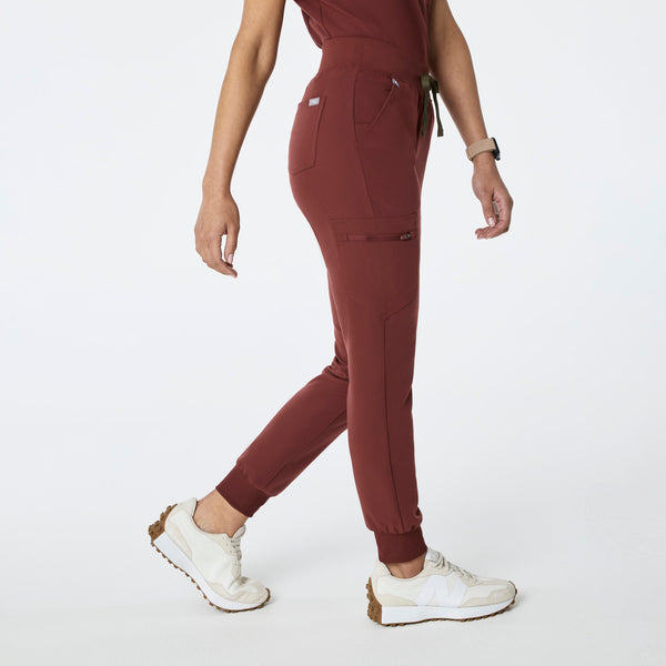 women's Walnut High Waisted Zamora - Petite Jogger Scrub Pant™