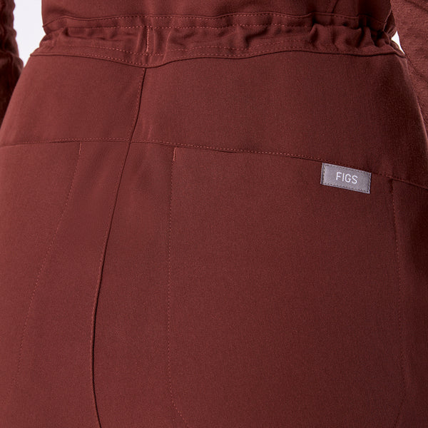 women's Walnut Layton Crewneck Wide Leg - Tall ScrubJumpsuit™
