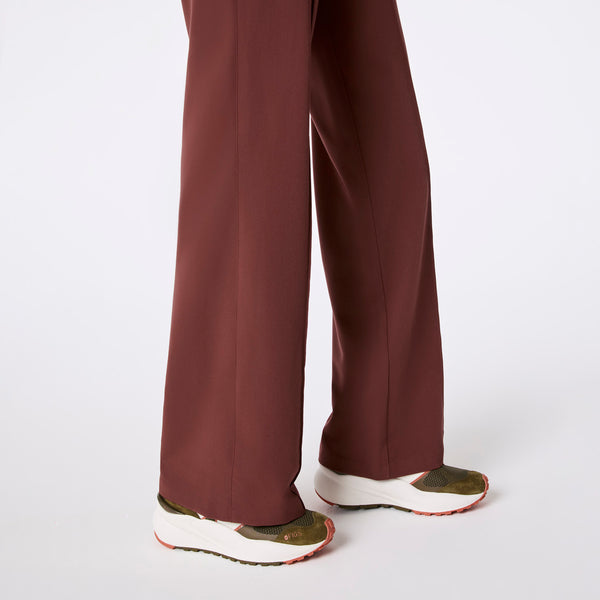 women's Walnut Layton Crewneck Wide Leg - ScrubJumpsuit™