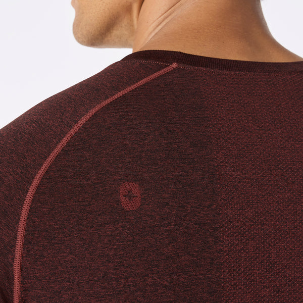 men's Dark Walnut Makato Seamless - Longsleeve Underscrub