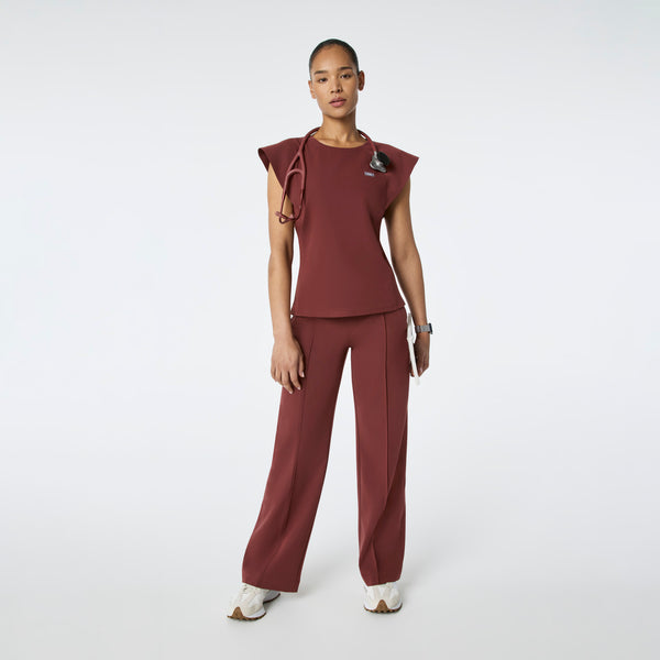 women's Walnut Orillia Slim Scoop Neck - Scrub Top