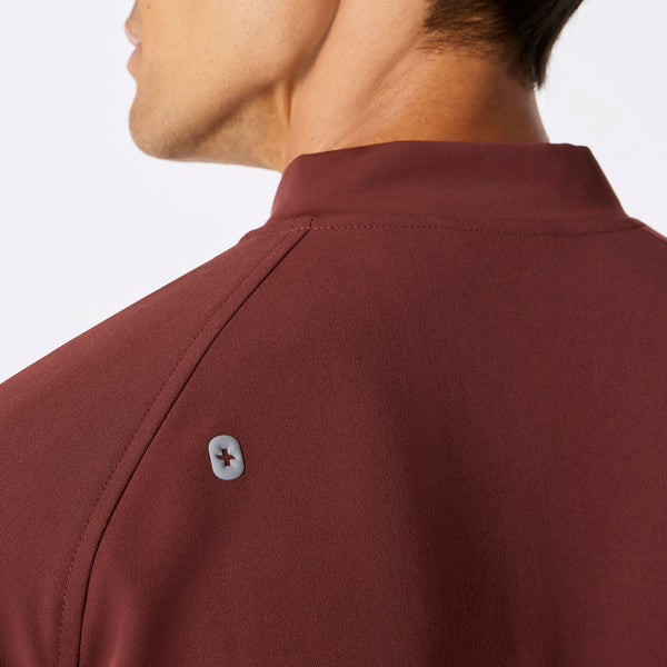 men's Walnut Stratton Henley - Shortsleeve Scrub Top