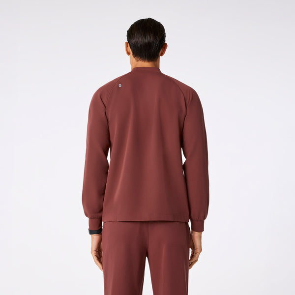 men's Walnut Stratton Henley - Longsleeve Scrub Top