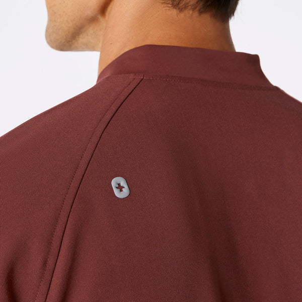 men's Walnut Stratton Henley - Longsleeve Scrub Top