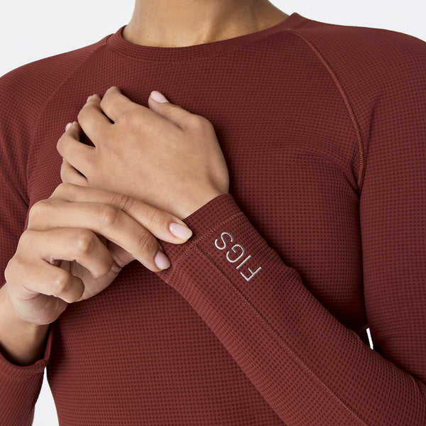 women's Walnut Waffle - Longsleeve Underscrub
