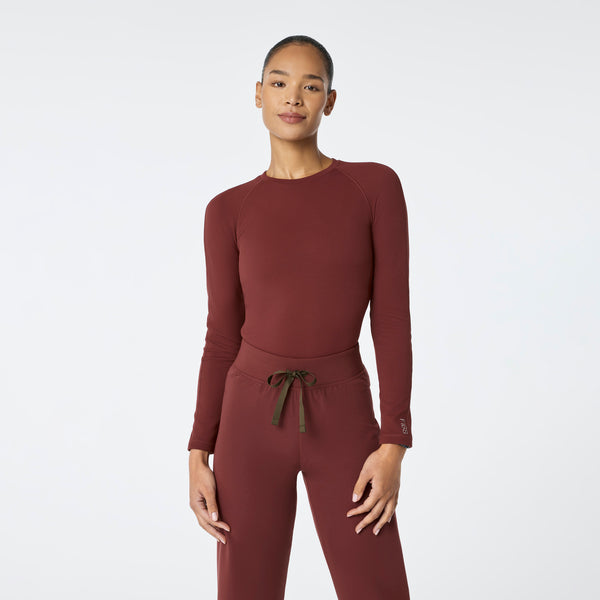 women's Walnut Waffle - Longsleeve Underscrub