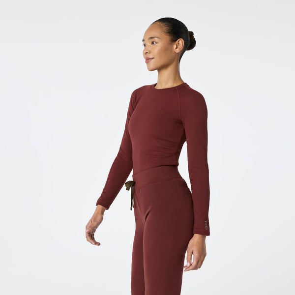 women's Walnut Waffle - Longsleeve Underscrub