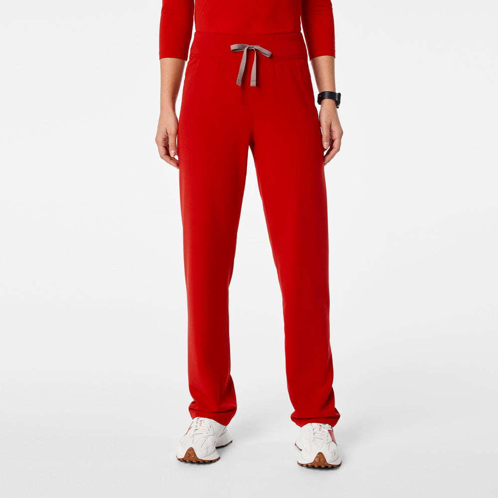 women's Winning Red High Waisted Livingston - Tall Basic Scrub Pant™