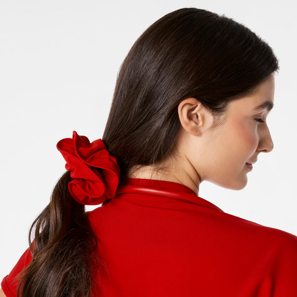 Winning Red Shimmer Scrunchie