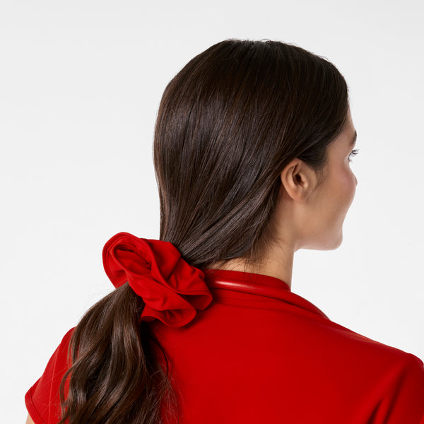 Winning Red Shimmer Scrunchie