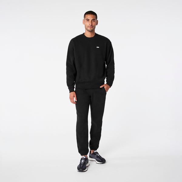 men's Black Off-Shift Relaxed - Crewneck Sweatshirt™