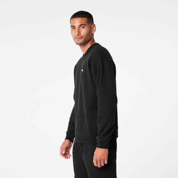 men's Black Off-Shift Relaxed - Crewneck Sweatshirt™