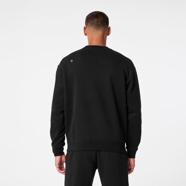 men's Black Off-Shift Relaxed - Crewneck Sweatshirt™