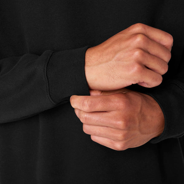 men's Black Off-Shift Relaxed - Crewneck Sweatshirt™