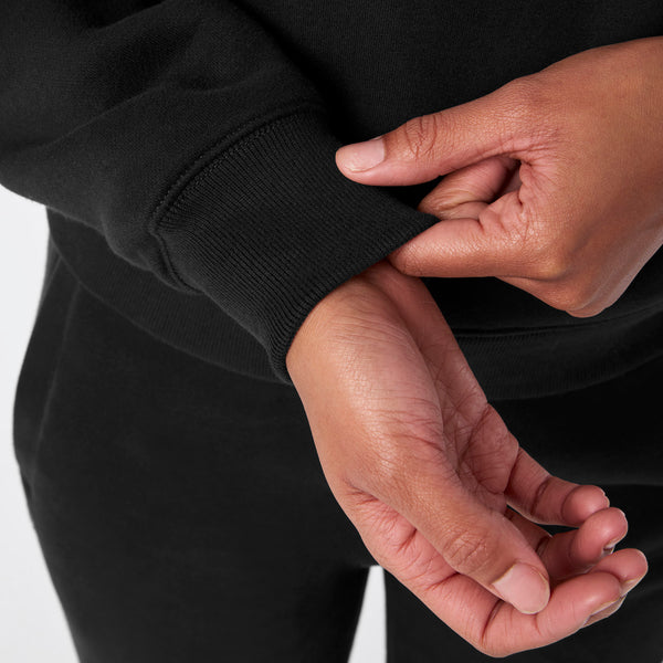 women's Black Off-Shift - Hoodie Sweatshirt™