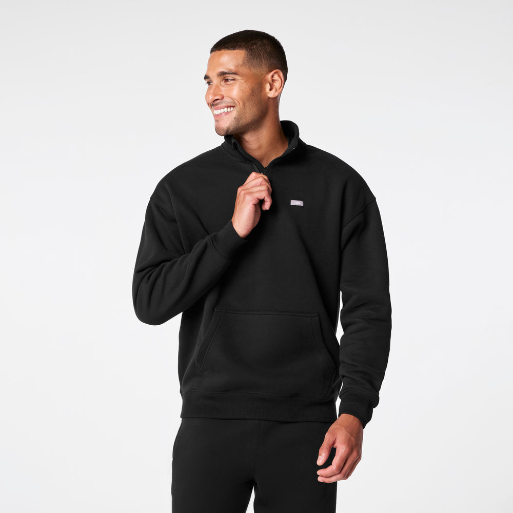men's Off-Shift Black ¼ Zip - Sweatshirt™
