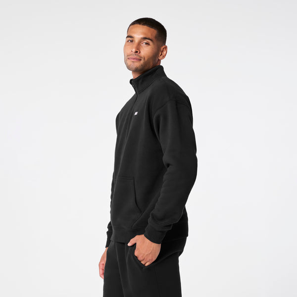 men's Off-Shift Black ¼ Zip - Sweatshirt™