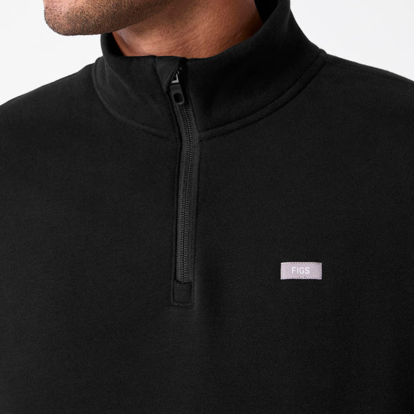 men's Off-Shift Black ¼ Zip - Sweatshirt™