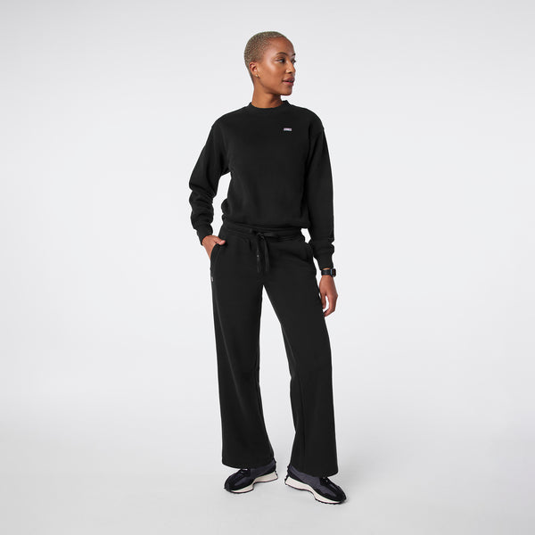 women's Black Off-Shift Relaxed - Crewneck Sweatshirt™