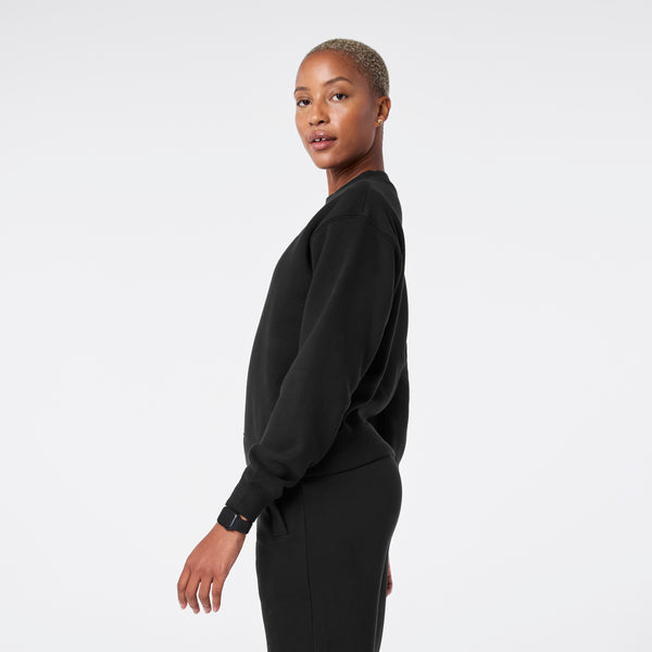 women's Black Off-Shift Relaxed - Crewneck Sweatshirt™